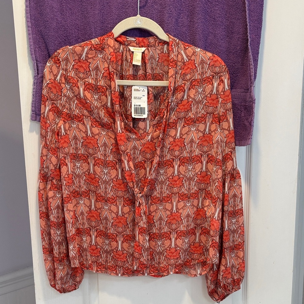 NWT Forever 21 Floral Blouse